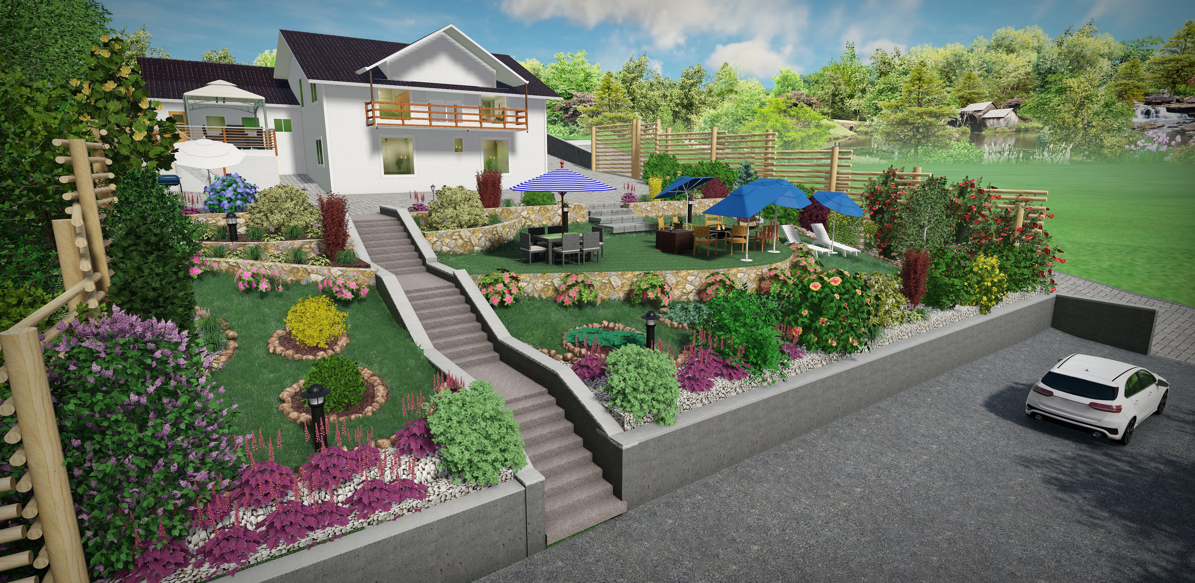 Servicii de Grădinărit, Proiectare Peisagistica si vanzare Piatra decorativa pentru gradina