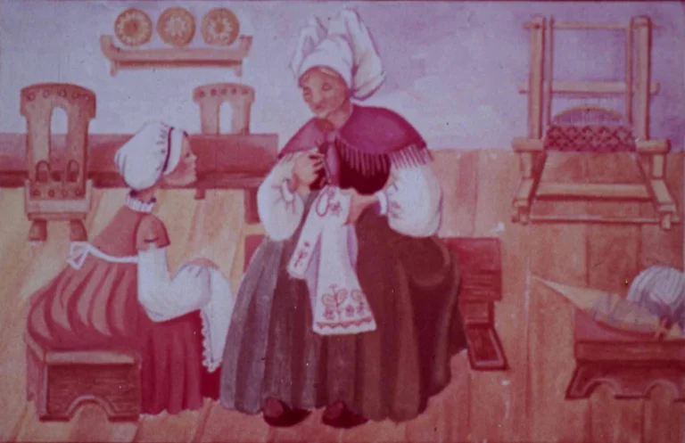 Fusul, suveica și acul de frații Grimm