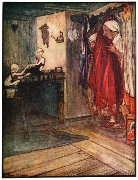 THE ELVES AND THE SHOEMAKER by Grimm Brothers