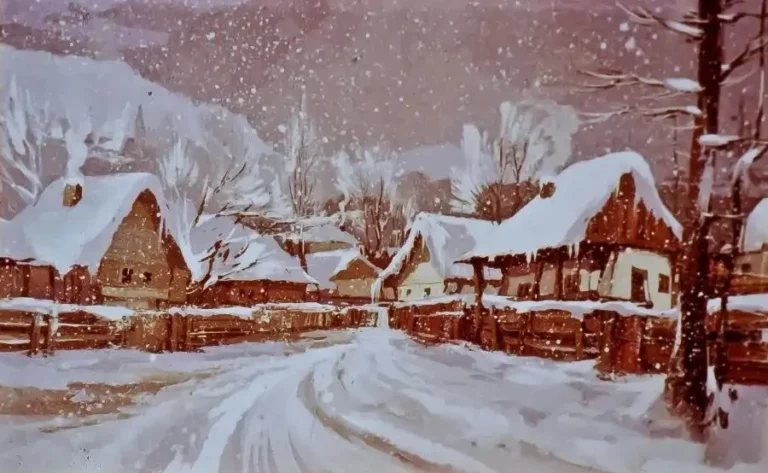 Iarna pe uliță de George Coșbuc