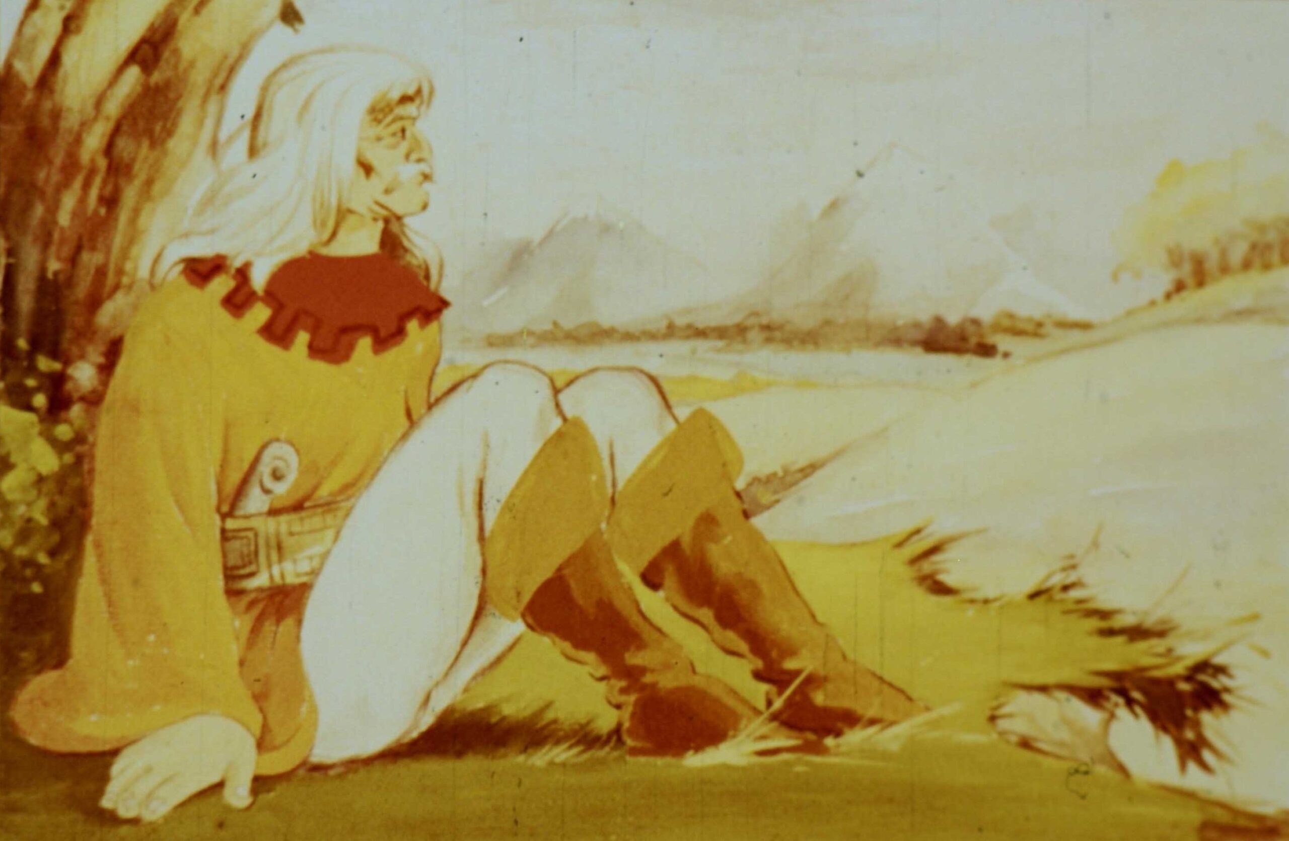 Text despre Bătrânul Dan care trăiește izolat, contemplând natura.