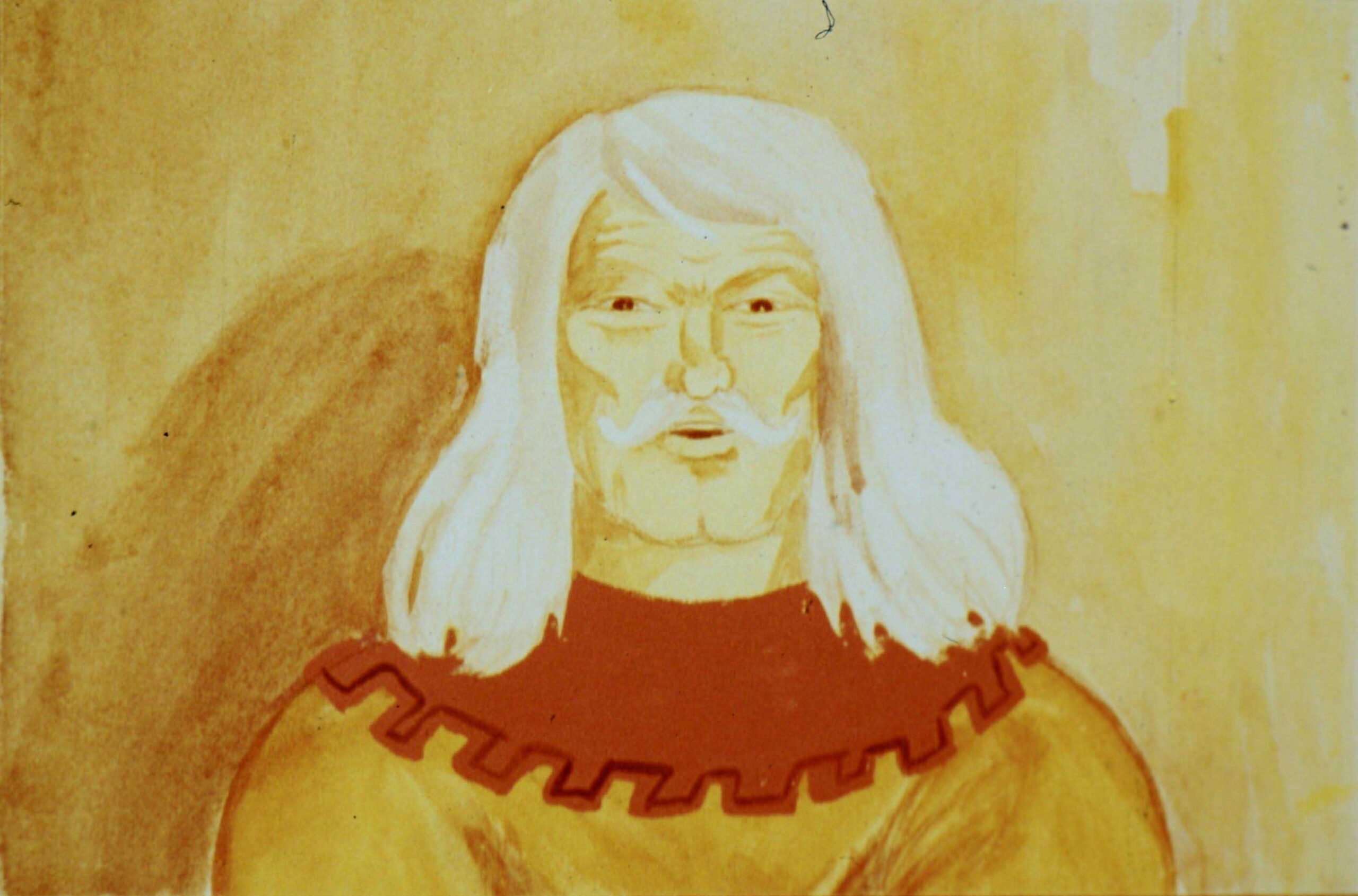 Citat pe fundal pictat, cu un personaj stilizat exprimându-se despre soartă și misiunea vieții.