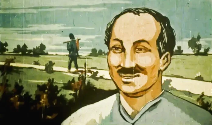 Imaginea ilustrează un bărbat zâmbitor pe un fundal de peisaj rural, însoțit de un text despre încrederea unui bogat în abilitățile sale.