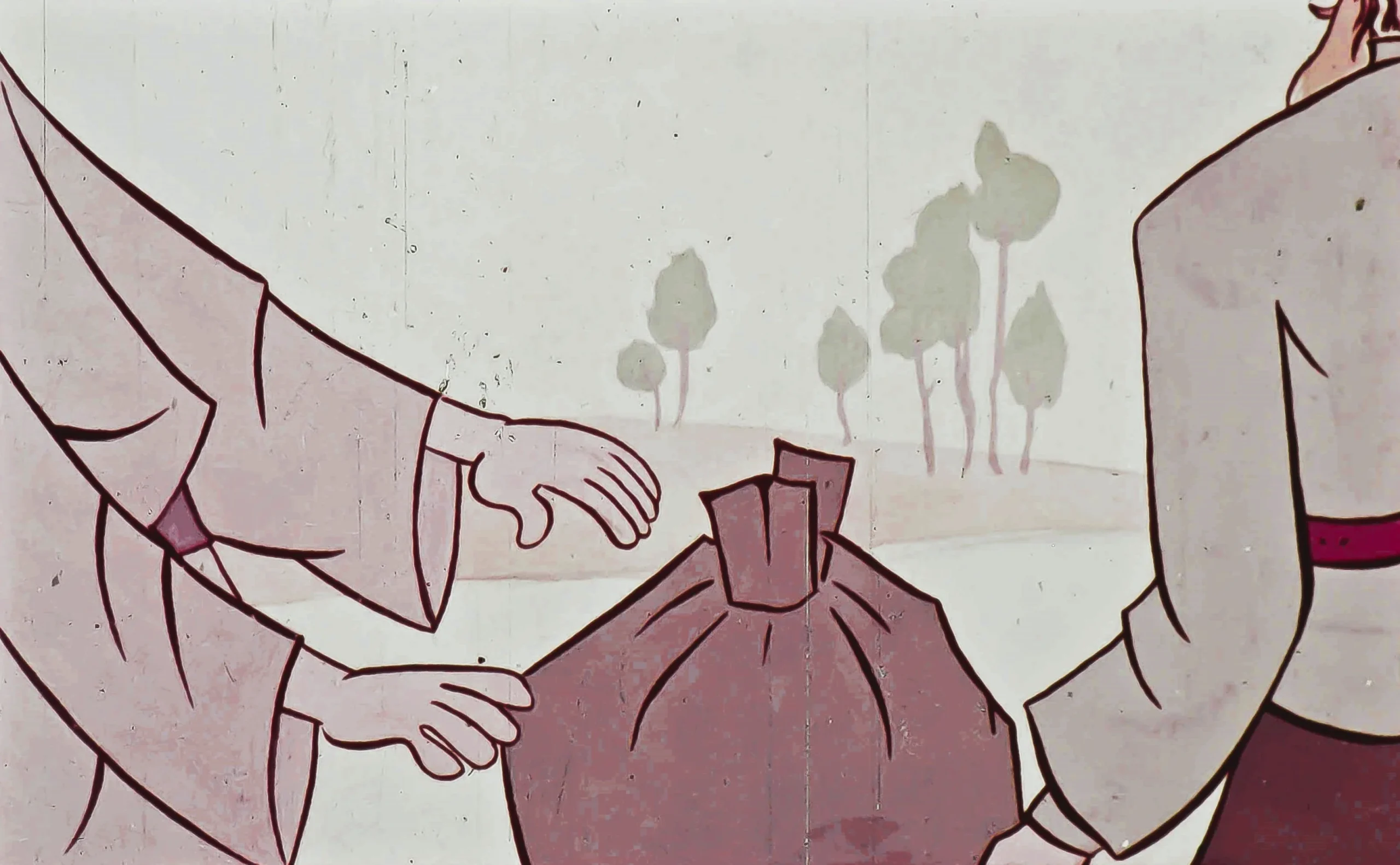 Ilustrație reprezentând un dialog despre destin, cu personaje care discută despre slujirea divină.