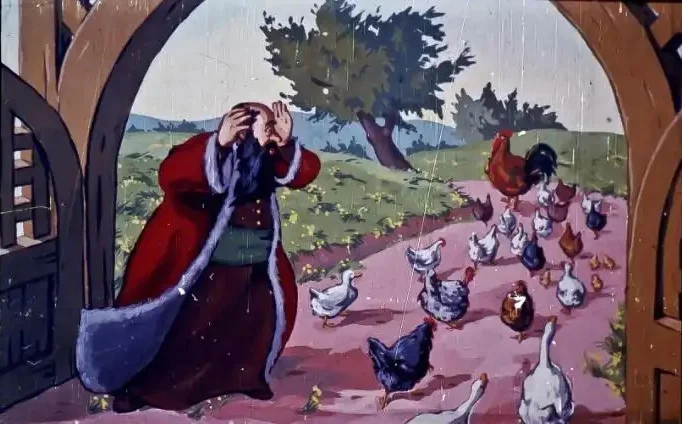 Imagine ilustrativă cu un bărbat care își acoperă fața și păsări care se deplasează pe un drum.