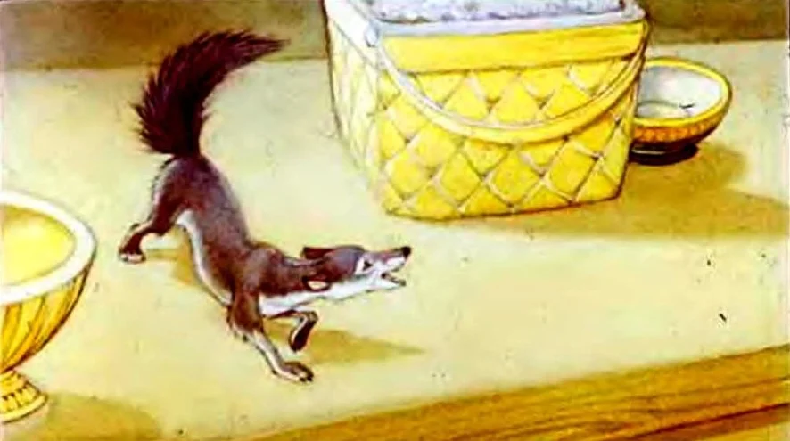 Un desen animat cu o mangusta care exploreaza un nou teritoriu.