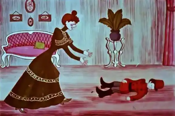 Ilustrație cu o mamă îngrijorată care se grăbește spre un copil căzut, exprimând panică.