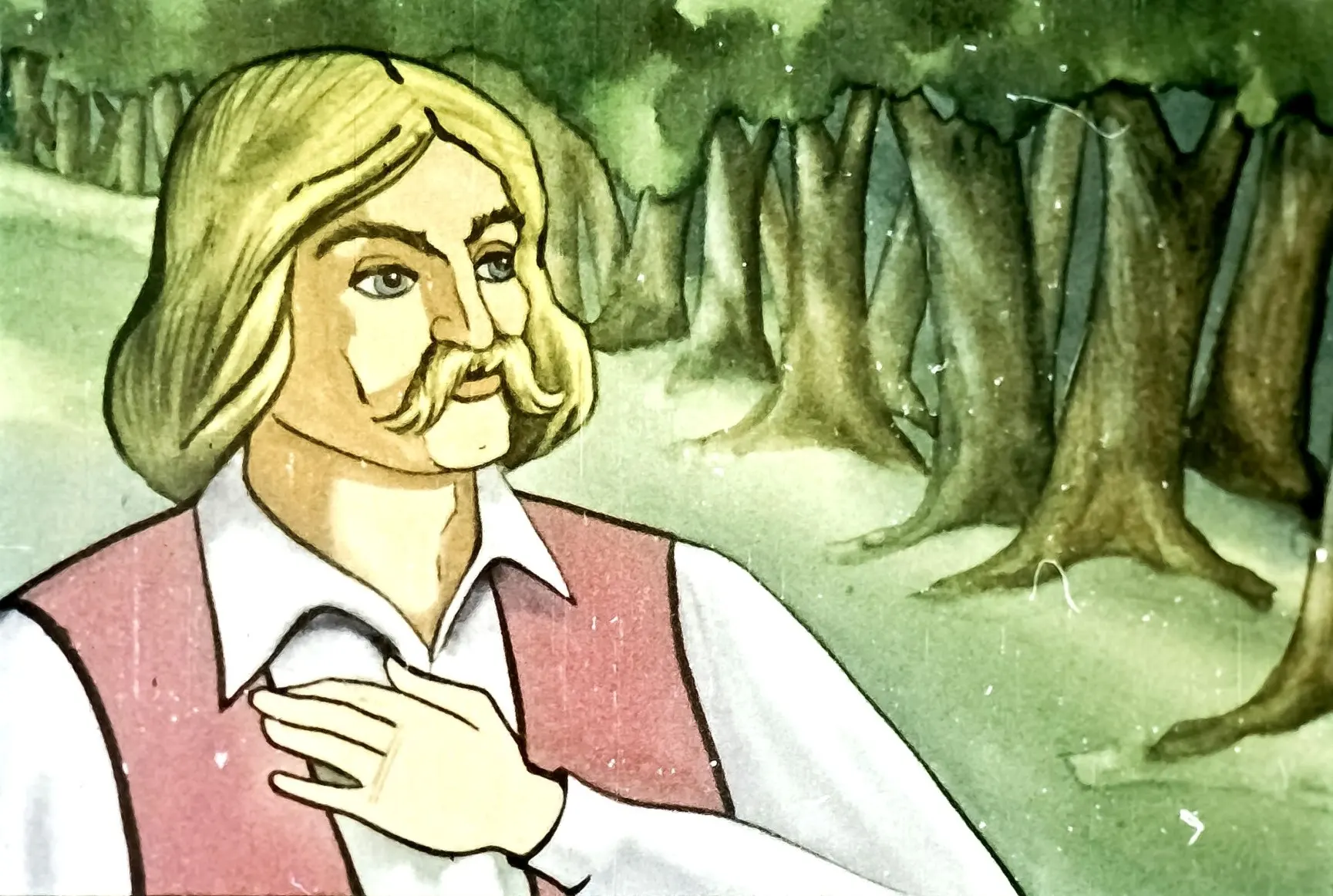 Desen animat cu un haiduc și un mesaj despre Nicolae Abraș și Iancu Jianu, evocând lupta pentru dreptate.