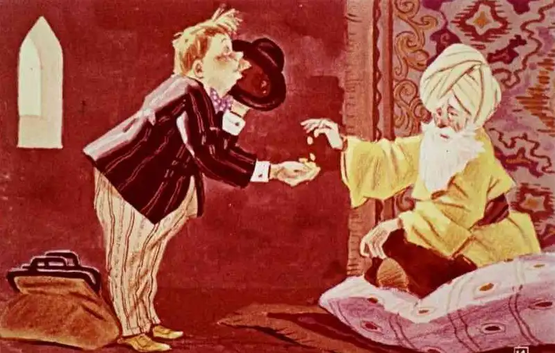 Un sultan îi plătește bijuteriile unui om și îl lasă să plece, avertizându-l despre consecințele minciunii.