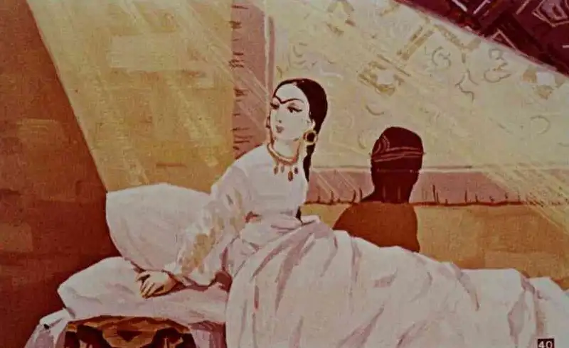 Ilustrație cu o femeie trezită, exprimându-și bucuria pentru ceva nou descoperit în viața ei.