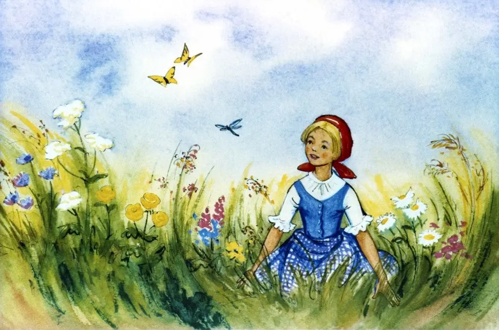 O fată care scotea paine dintr-un cuptor