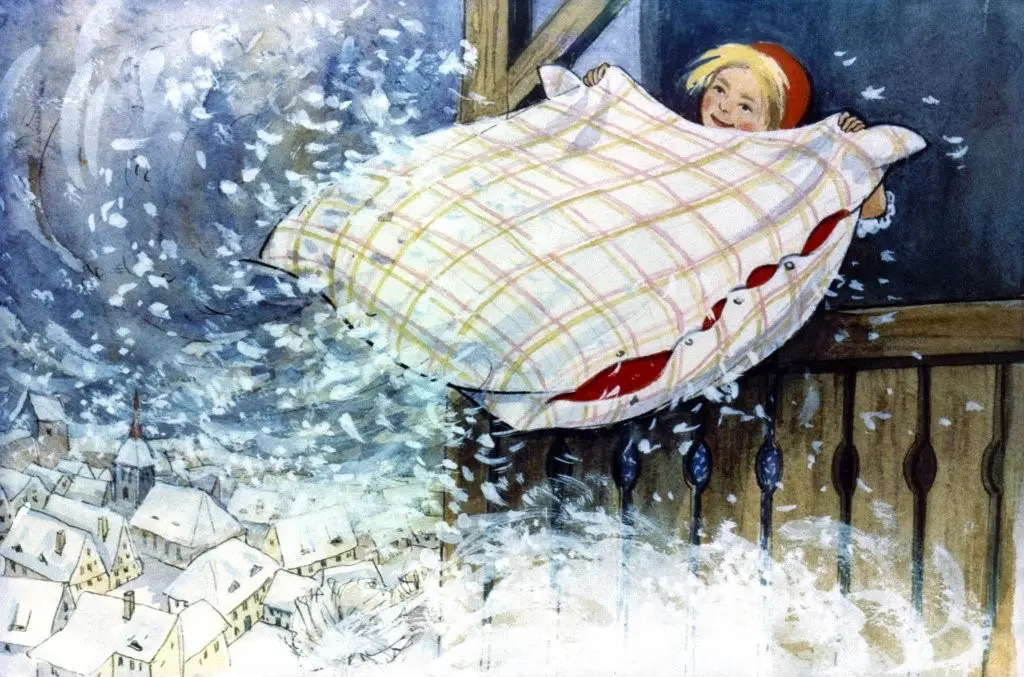 O fată care primeste mult aur