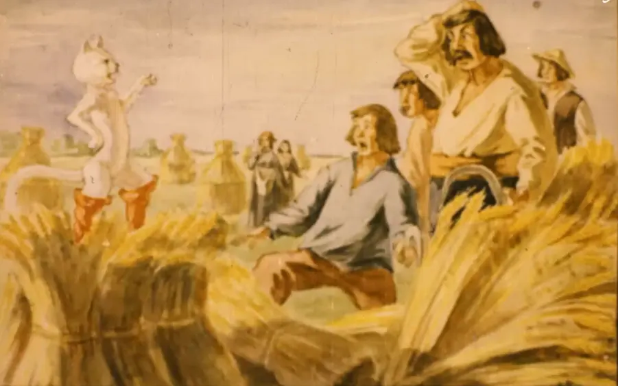 Ilustrație istorică reprezentând o scenă cu soldați și oameni îmbrăcați în straie din epoca medievală, în fața unei trăsuri ornate.