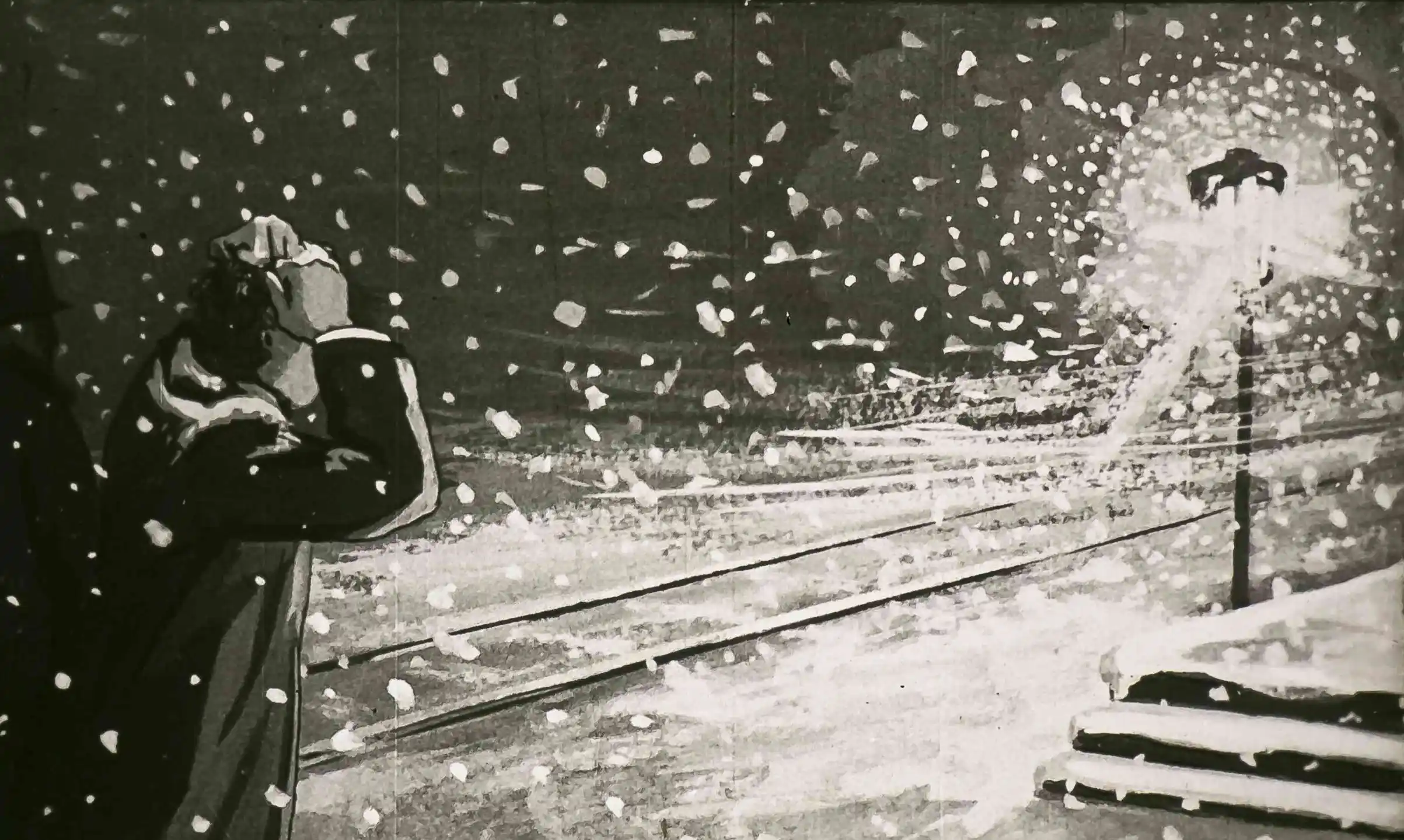 Citat dintr-o poveste cu un personaj numit Passepartout, ilustrând o situație de așteptare în vreme de iarnă.