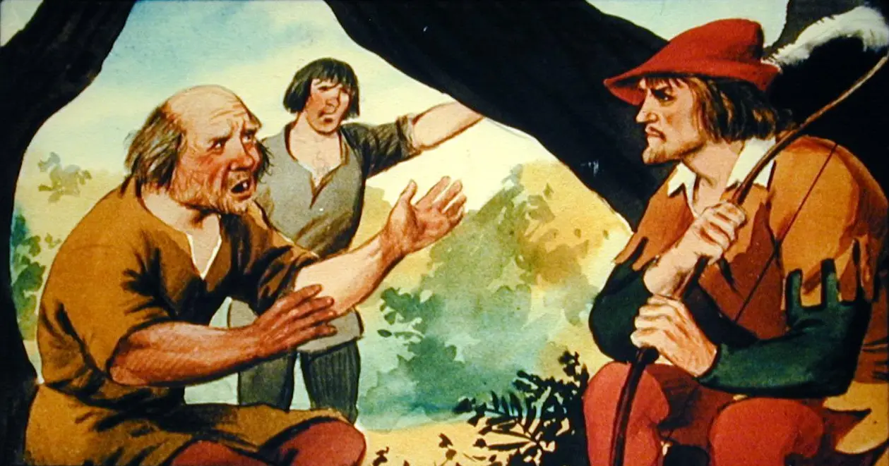 O ilustrație cu trei personaje discutând sub un copac, unul părea îngrijorat, altul ascultând cu atenție, iar al treilea părea să ofere sfaturi.