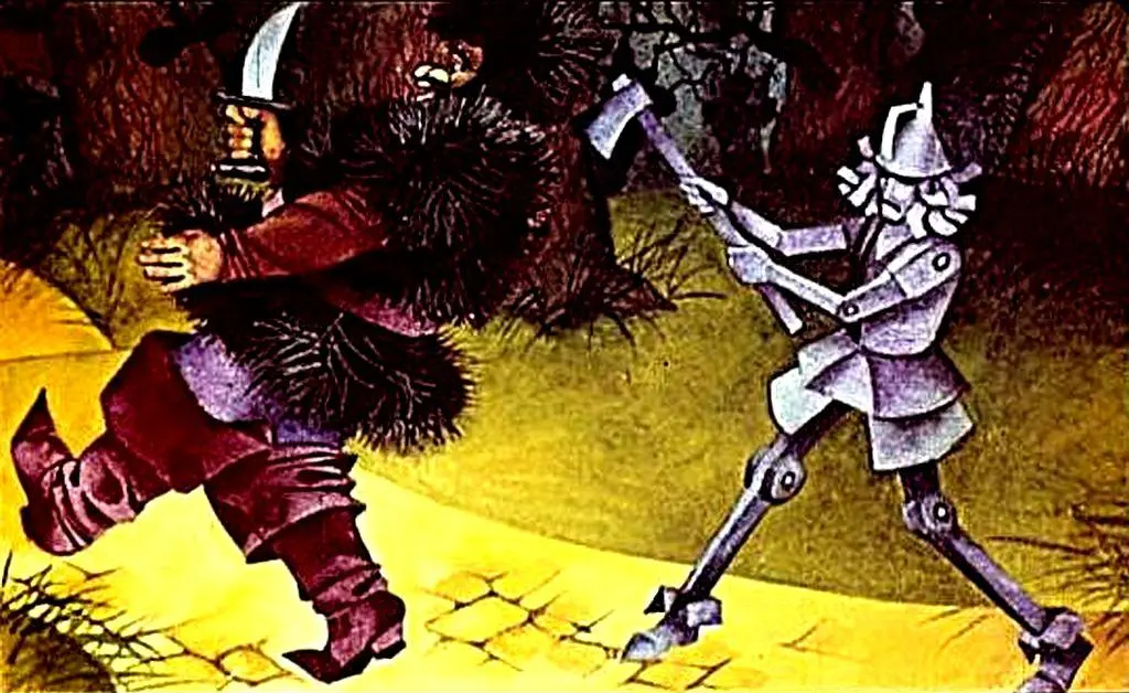 Imagine ilustrativă dintr-o poveste în care un personaj este urmărit de altcineva, cu un topor în mână.