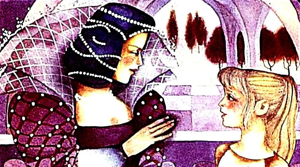 Ilustrație cu un personaj care vorbește, într-un peisaj colorat, exprimându-și dorința de a ajunge acasă.
