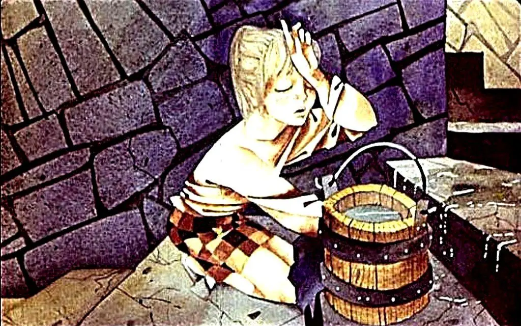 Imagine ilustrând o scenă din povestea lui Dorothy, cu personaje precum Leul cel Las și Omul de Tinichea, într-o închisoare.